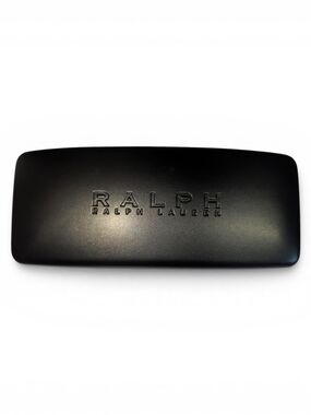 Ralph Lauren Leather Black Matte Eyewear Case